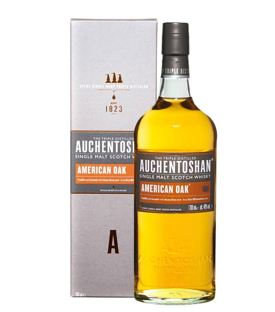 Auchentoshan American Oak Lowland Single Malt Scotch Whisky / 40 % Vol. / 0,7 Liter-Flasche in GP