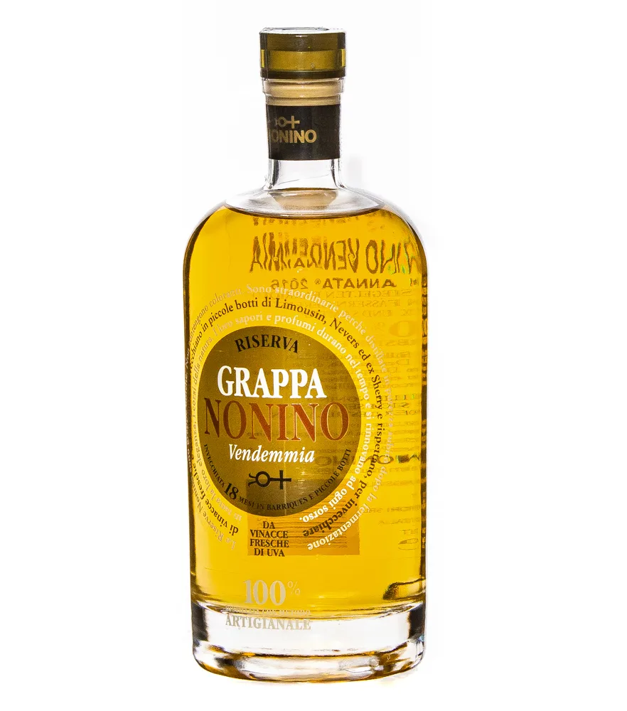 Grappa Nonino Vendemmia Riserva / 41 % Vol. / 0,5 Liter-Flasche