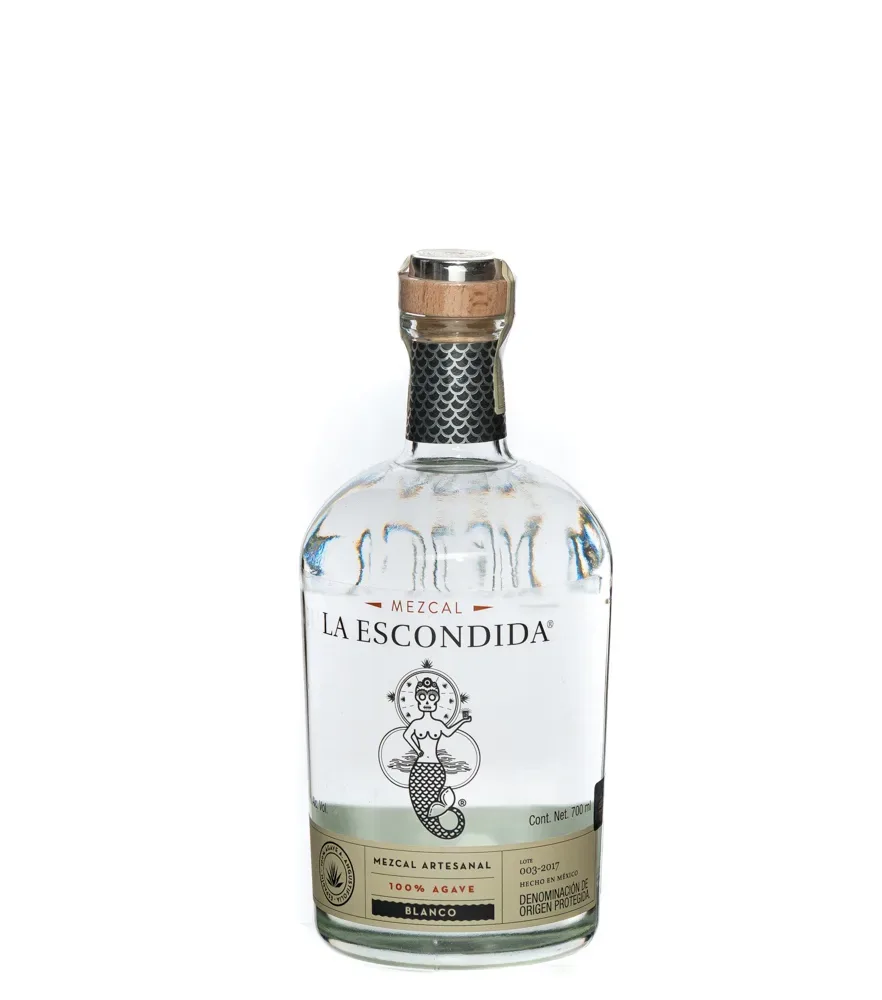Grand Mezcal: La Escondida Mezcal Artesanal Blanco / 40 % Vol. / 0,7 Liter-Flasche in Geschenkkarton