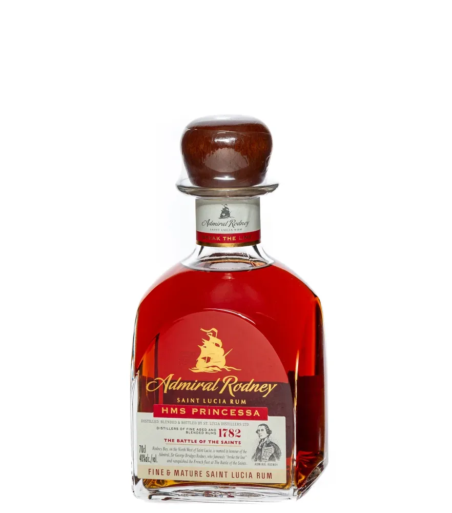 Admiral Rodney HMS Princessa Saint Lucia Rum / 40 % Vol. / 0,7 Liter-Flasche in Geschenkkarton