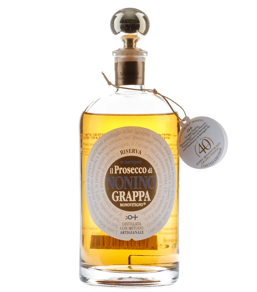 Nonino Grappa Riserva Il Prosecco in barriques - Grappa aus dem Holzfass / 41 % vol. / 0,7 L Flasche