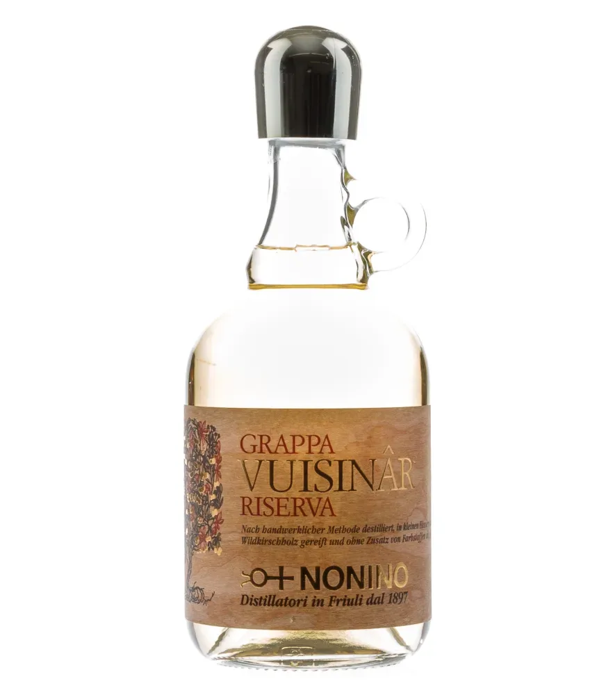 Nonino Grappa Vuisinâr Riserva – im Süßholz-Fass gereifter Grappa / 41 % vol. / 0,7 Liter-Flasche