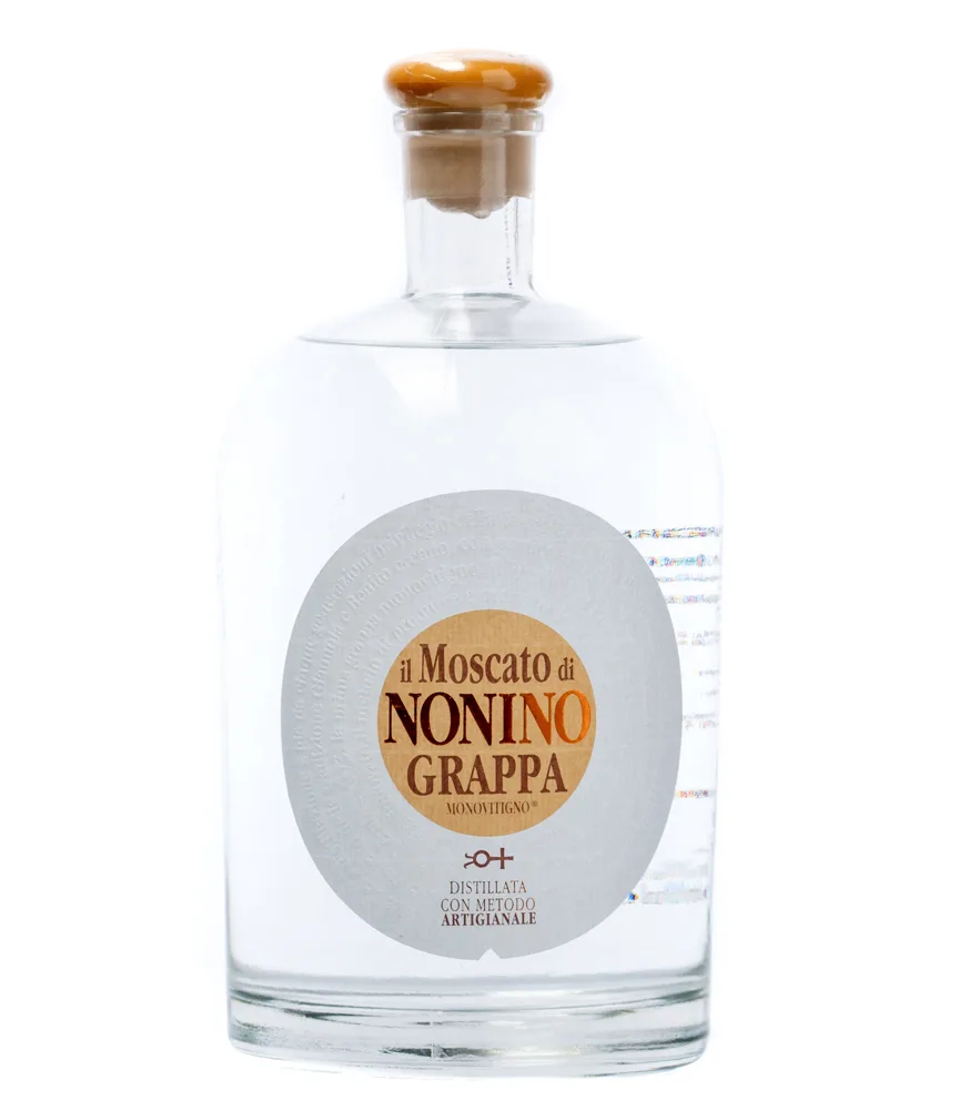 Nonino Il Moscato di Nonino Grappa Monovitigno - Sortenrein / 41 % Vol. 2,0 L Flasche im Karton