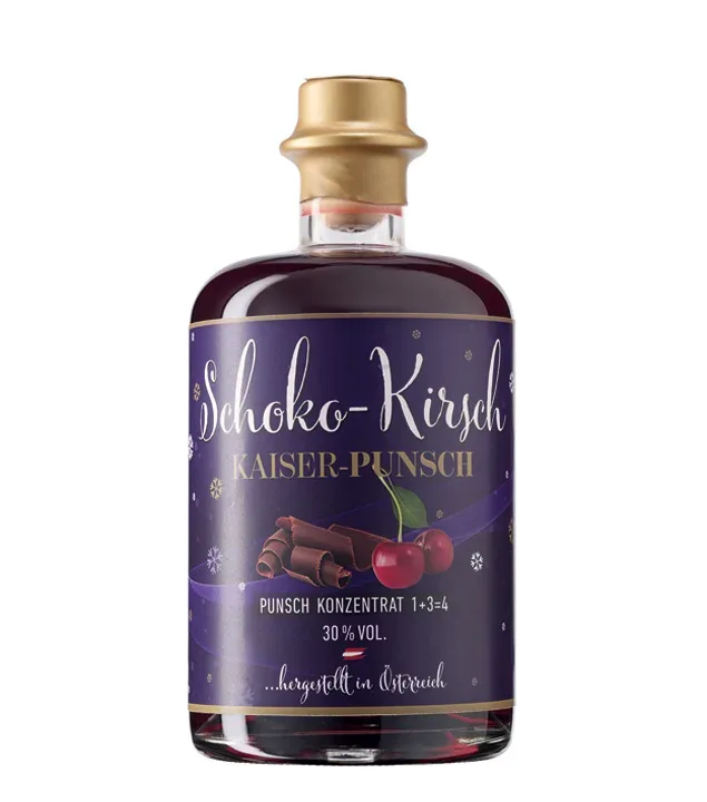 Prinz Schoko-Kirsch Kaiser-Punsch / 30 % Vol. / 0,5 Liter-Flasche