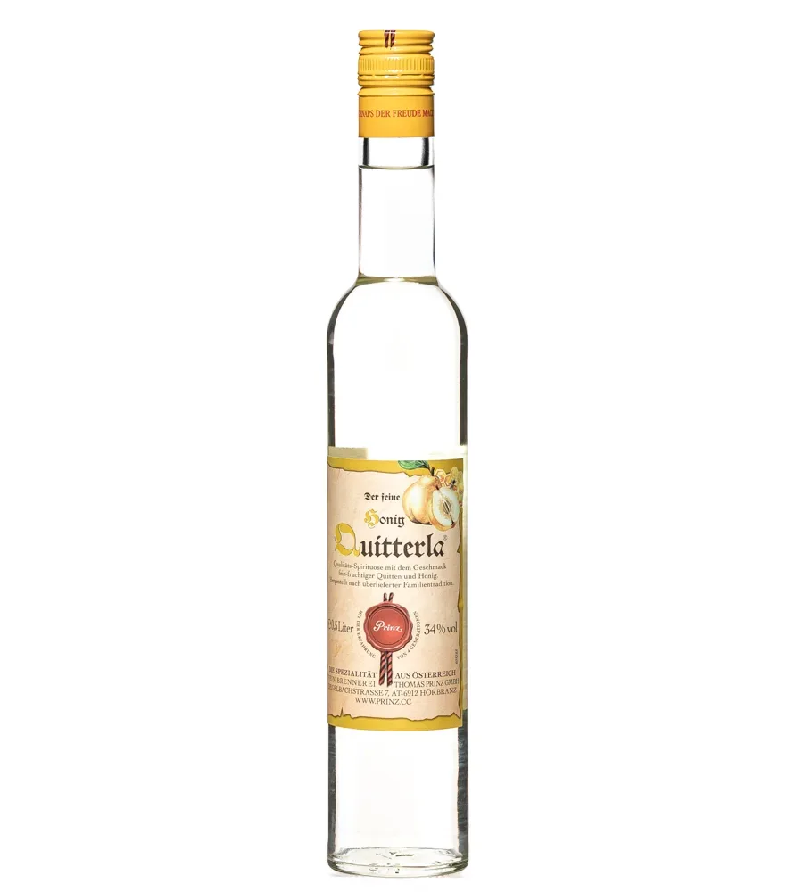 Prinz: Honig Quitterla / 34 % vol / 0,5 Liter-Flasche