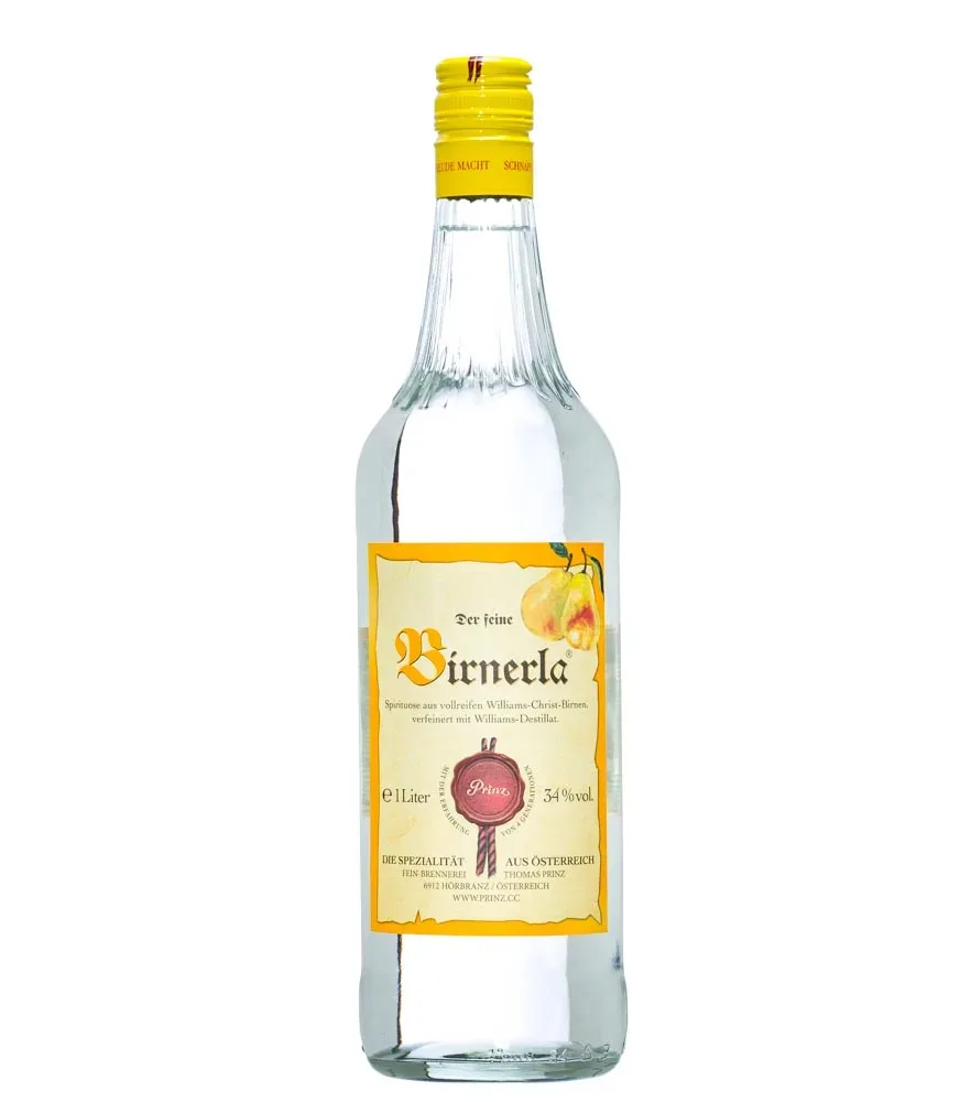 Prinz Birnerla, der feine Birnenschnaps / 34 % Vol. / 1,0 Liter-Flasche
