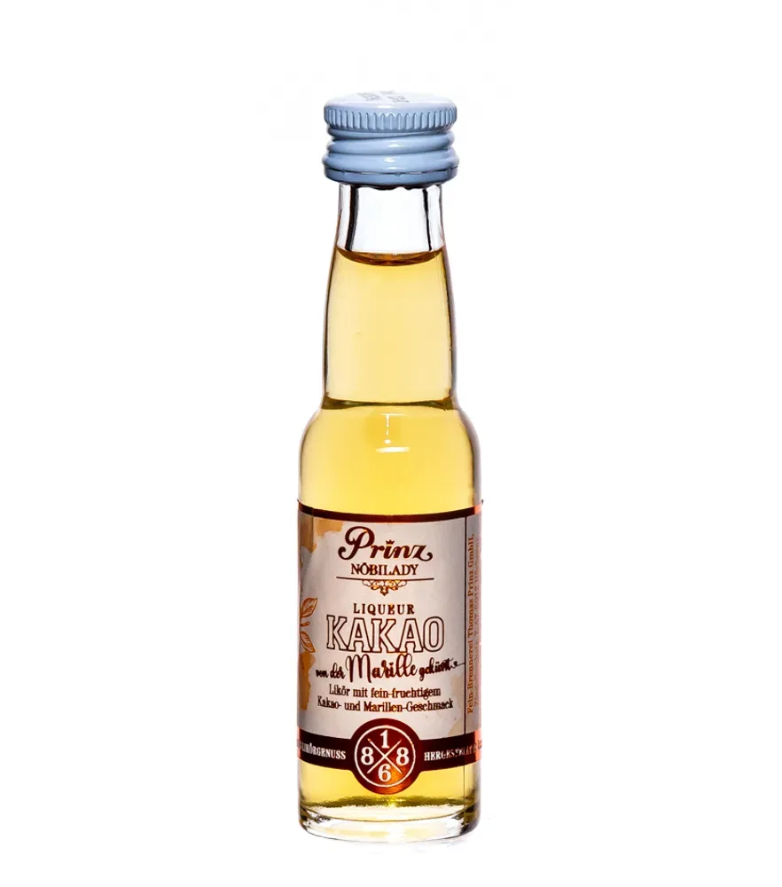 Prinz Nobilady Liqueur Kakao-Marille Miniatur / 17,7 % Vol. / 0,02 Liter-Flasche