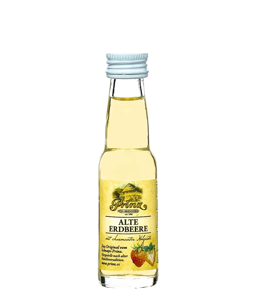 Prinz Alte Erdbeere im Holzfass gereift Mini / 41 % vol / 0,02 Liter-Flasche