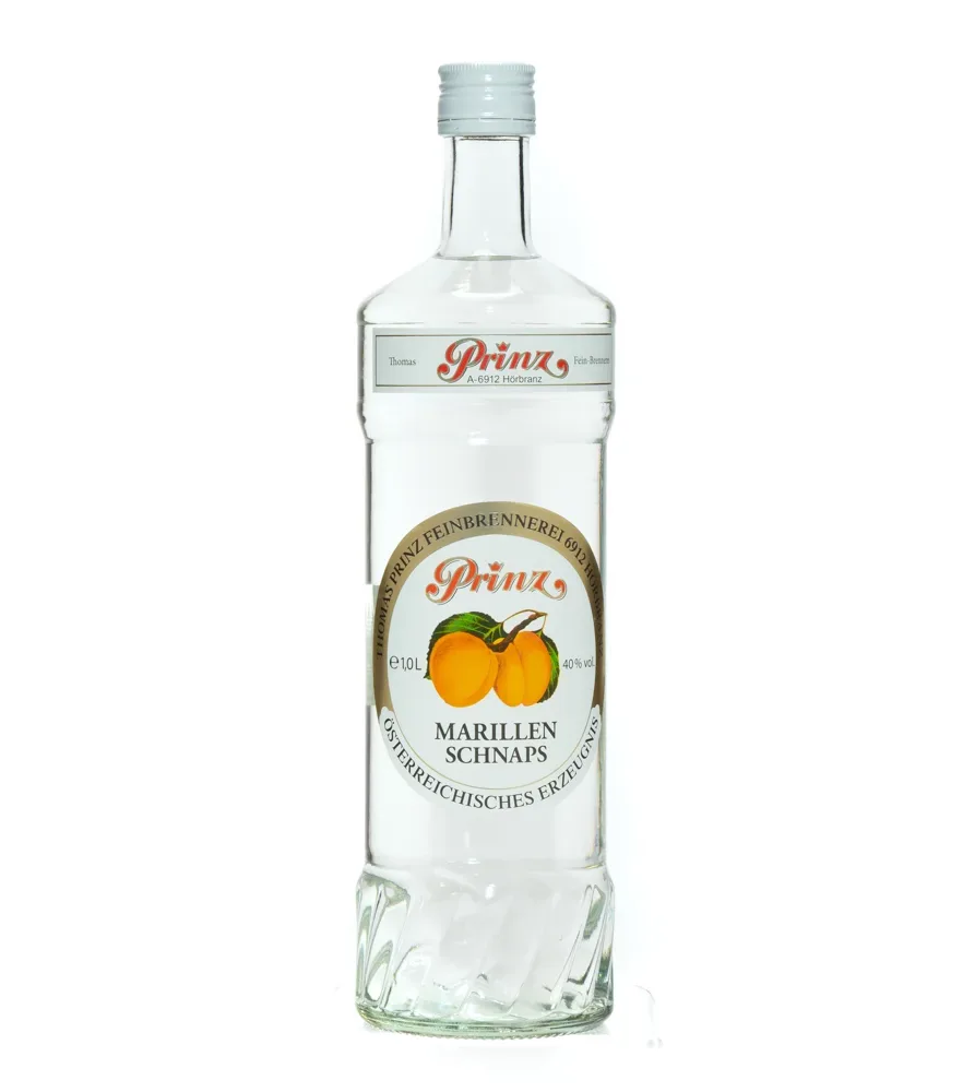 Prinz Marillen Schnaps / 40 % Vol. / 1,0 Liter-Flasche