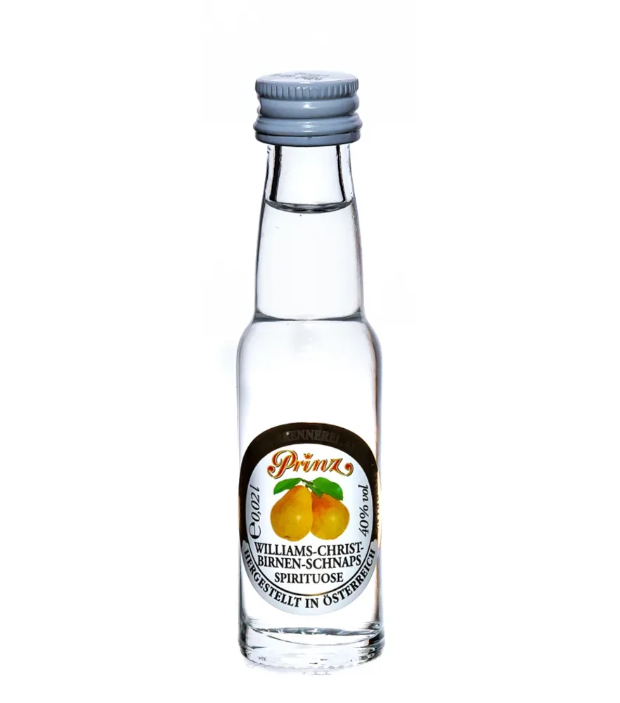 Prinz: Williams-Birnen-Schnaps / 40% Vol. / 0,02 Liter - Flasche