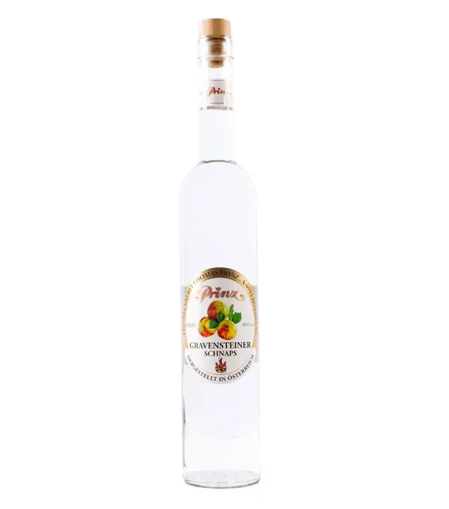 Prinz: Gravensteiner Schnaps / 40 % Vol. / 0,5 Liter-Flasche