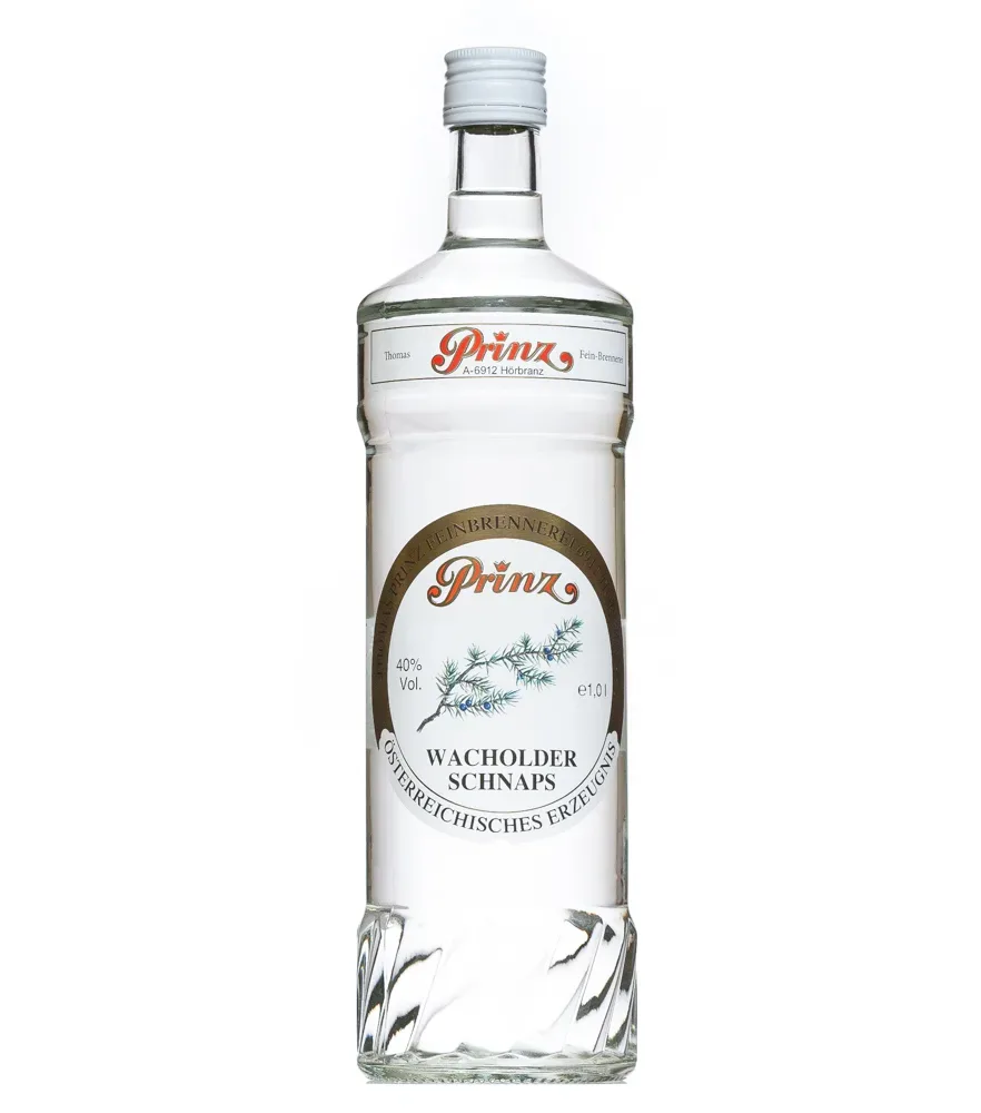Prinz: Wacholder Schnaps / 40 % Vol. / 1,0 Liter-Flasche