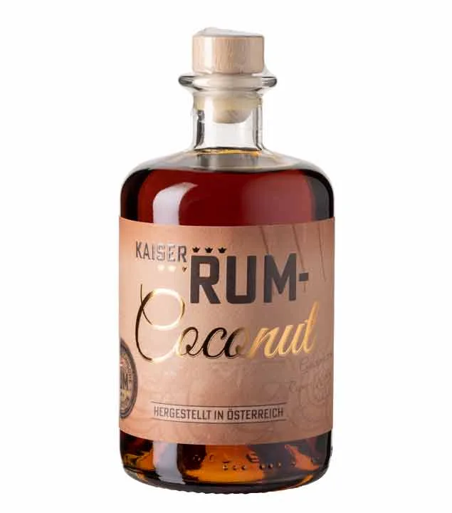 Prinz: Kaiser Rum Coconut Likör mit Inländerrum / 40 % Vol. / 0,5 Liter-Flasche