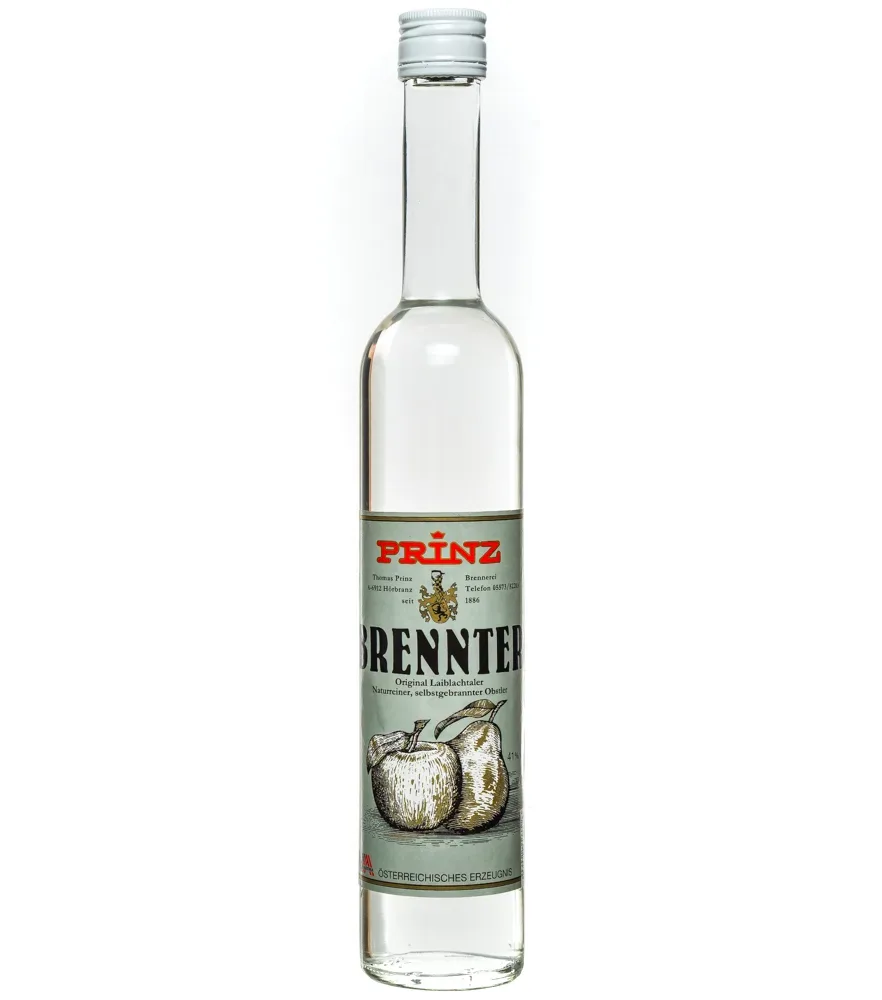 Prinz Brennter Obstbrand - Prinz Obstler aus Äpfeln & Birnen / 41 % Vol. / 0,5 Liter-Flasche