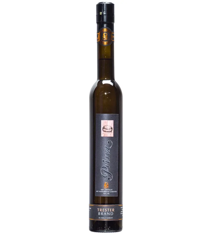 Prinz: Hafele Trester Brand - im Steingut gereift / 43 % Vol. / 0,35 Liter - Flasche
