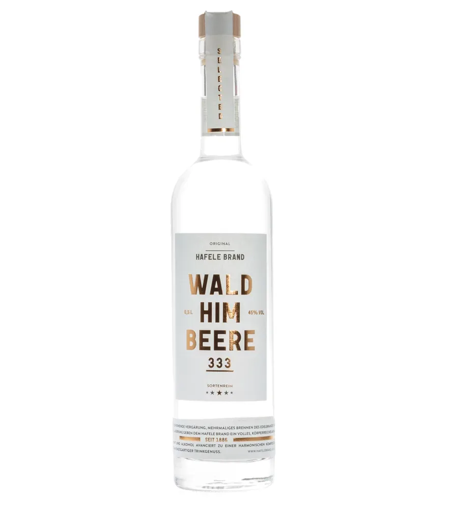 Prinz Hafele 333 Waldhimbeere – Sortenreiner Hafele Brand / 45 % vol. / 0,5 Liter-Flasche