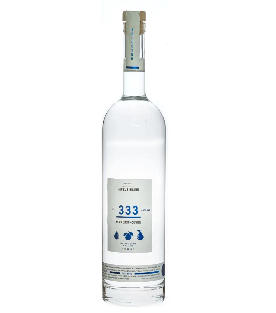 Prinz Hafele Brand 333 Kernobst Cuvée / 45 % Vol. / 1,5 Liter-Flasche