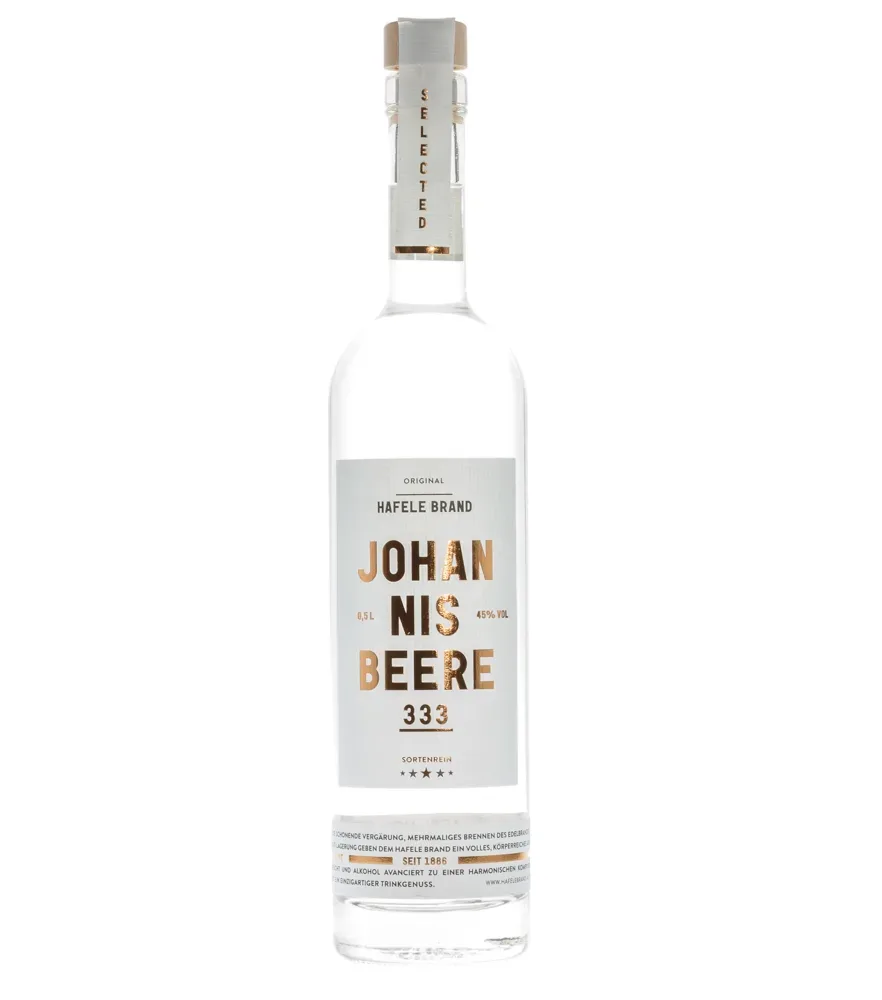 Prinz Hafele 333 Johannisbeere – Sortenreiner Hafele Brand / 45 % vol. / 0,5 Liter-Flasche
