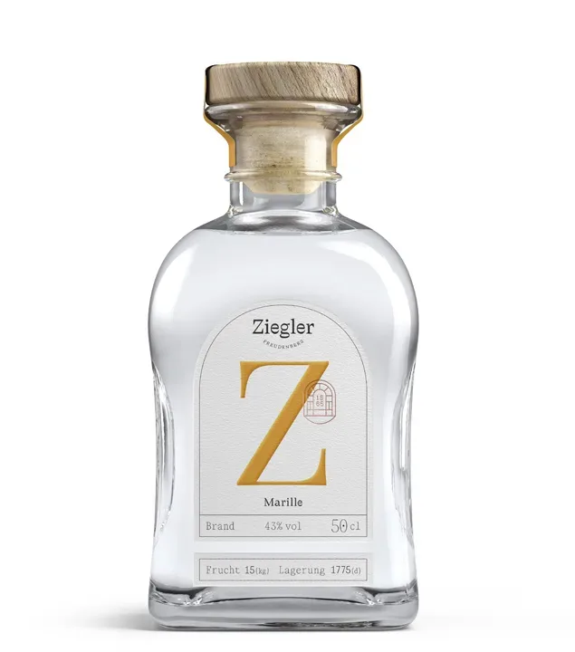 Ziegler Marillen Marillen-Edelobstbrand / 43 % Vol. / 0,5 Liter-Flasche