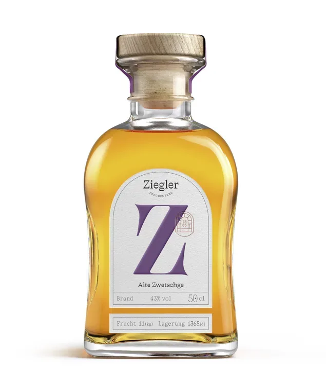 Ziegler Alte Zwetschge Edelobstbrand / 43 % Vol. / 0,5 Liter-Flasche