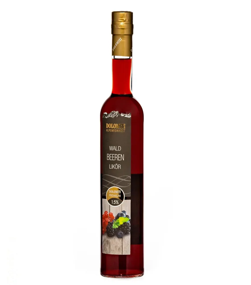 Dolomiti Waldbeeren Likör / 15 % Vol. / 0,5 Liter-Flasche