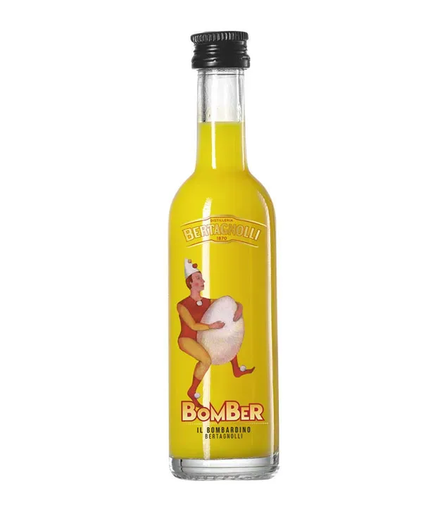 Bertagnolli BomBer Il Bombardino Likör Mini / 17 % Vol. / 0,05 Liter-Flasche