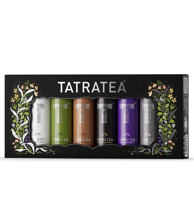 Tatratea Geschenkset Miniaturen Probierpaket / 22-72 % Vol. / 6 x 0,04 Liter-Flasche in Geschenkbox