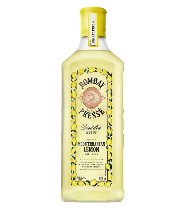Bombay Citron Pressé Distilled Gin with a Mediterranean Lemon Infusion / 37,5 % Vol. / 0,7 Liter-Flasche