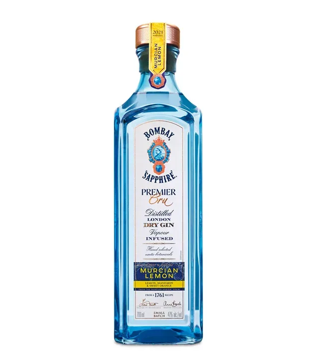 Bombay Sapphire Premier Cru Murcian Lemon London Dry Gin / 47 % Vol. / 0,7 Liter-Flasche