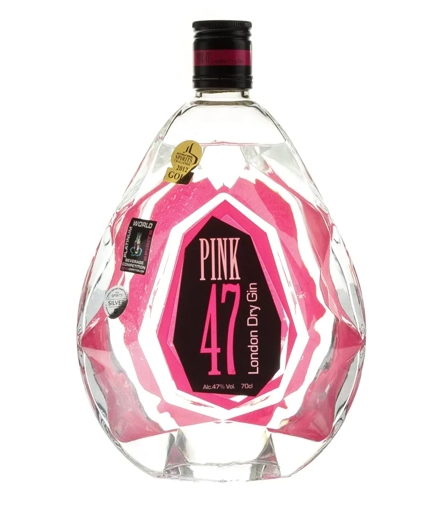 Pink 47 London Dry Gin / 47 % Vol. / 0,7 Liter-Flasche
