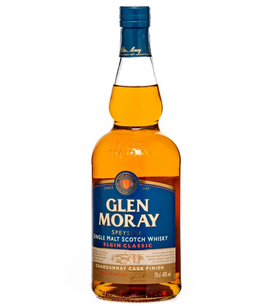Glen Moray Chardonnay Cask Finish Speyside Single Malt Scotch Whisky / 40 % Vol. / 0,7 Liter-Flasche in Geschenkbox