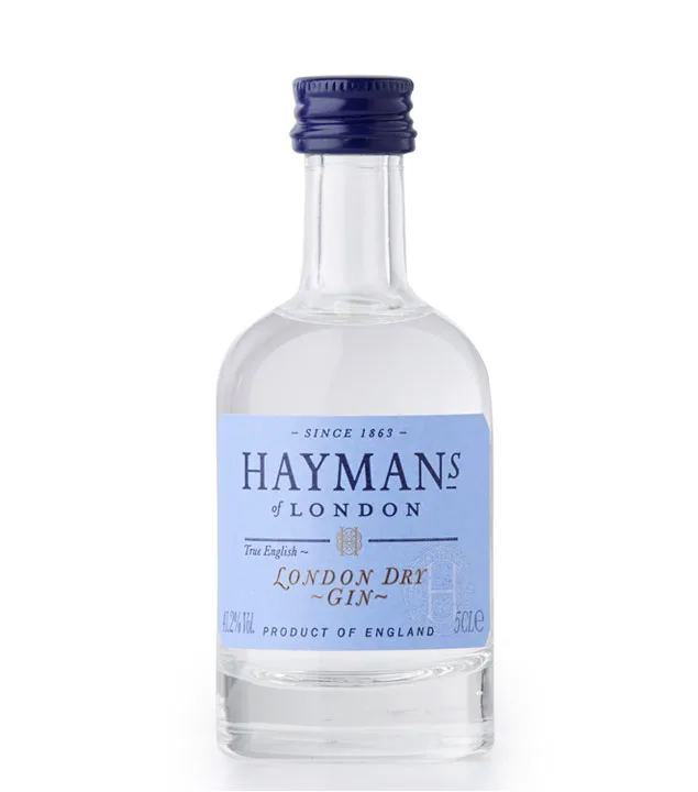 Hayman's London Dry Gin Miniatur / 41,2 % Vol. / 0,05 Liter-Flasche