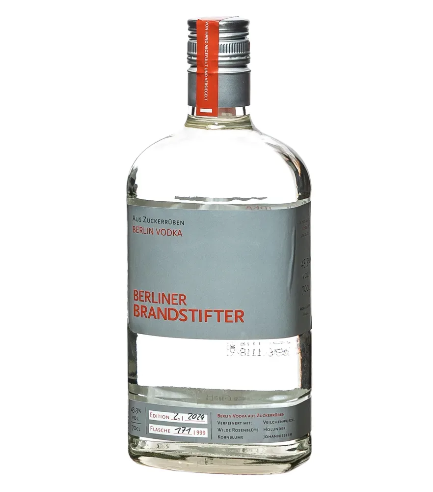 Berliner Brandstifter Berlin Vodka / 43,3 % Vol. / 0,7 Liter-Flasche