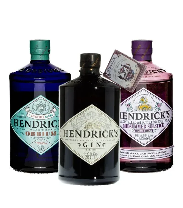 Hendrick's Gin-Set: Classic, Neptunia & Orbium / 43,3 & 44 % vol / 3 x 0,7 Liter-Flasche