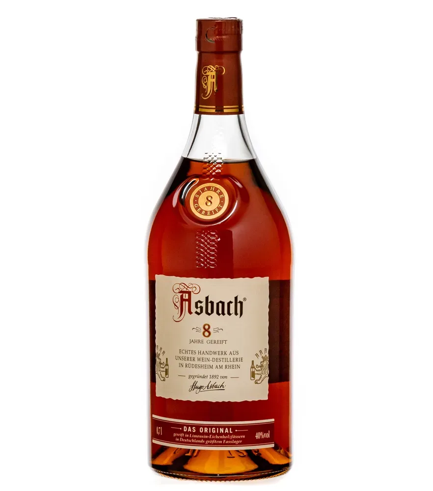 Asbach 8 Jahre gereift Weinbrand / 40 % Vol. / 0,7 Liter-Flasche in Geschenkdose