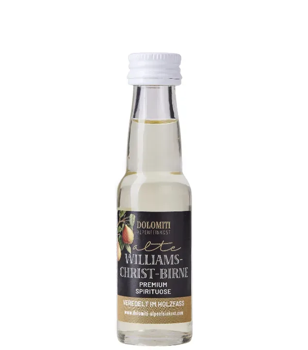 Dolomiti Alte Williams-Christ-Birne Miniatur / 36 % vol / 0,02 Liter-Flasche