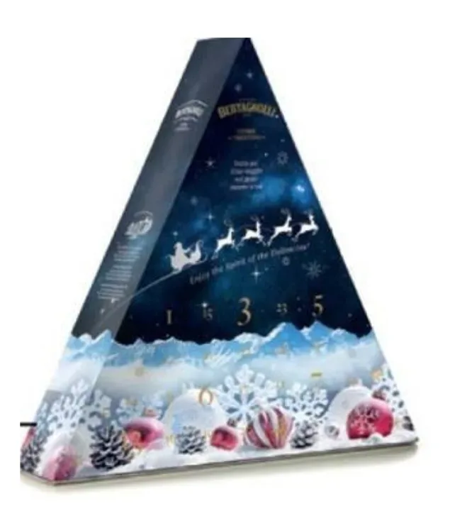 Bertagnolli Adventskalender / 17 - 42 % vol / 24 x 0,02l + Glas in Dreiecks-Box