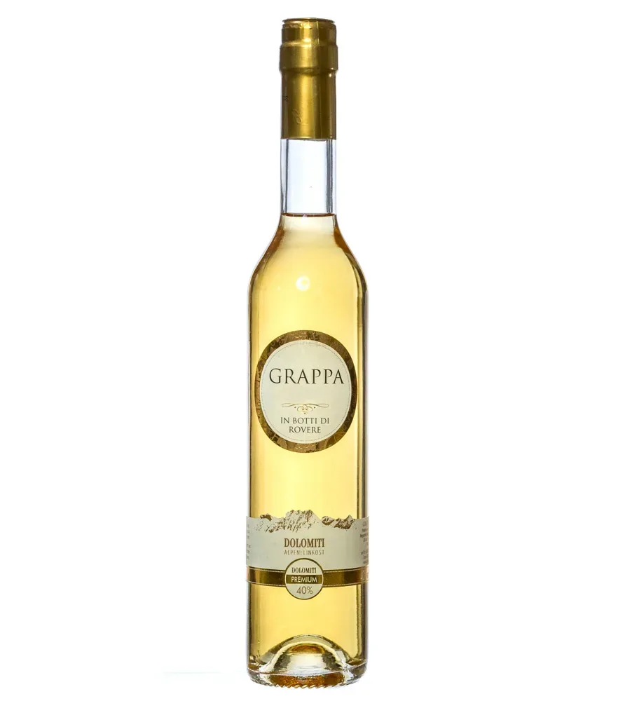 Dolomiti Grappa Riserva - In Botti di Rovere / 40 % vol. / 0,5 Liter-Flasche