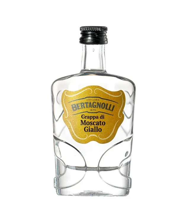 Bertagnolli Grappa di Moscato Giallo Mini / 42 % vol / 0,05 Liter-Flasche