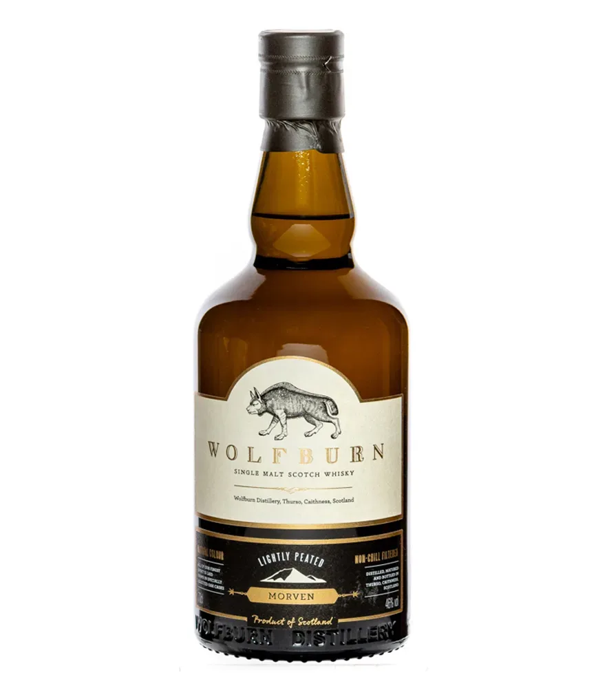 Wolfburn Morven Lightly Peated Single Malt Scotch Whisky / 46% Vol. / 0,7L Flasche in Geschenkkarton