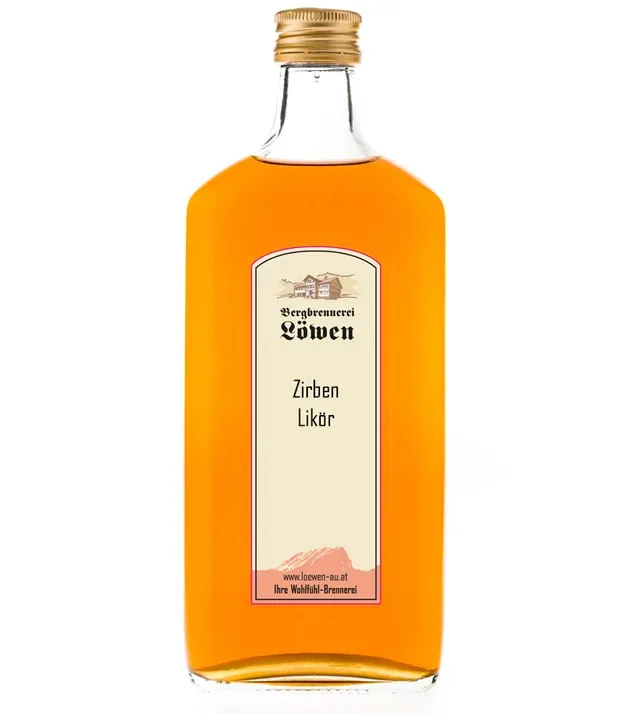 Löwen: Zirben-Likör / 25% Vol. / 0,5 Liter - Flasche