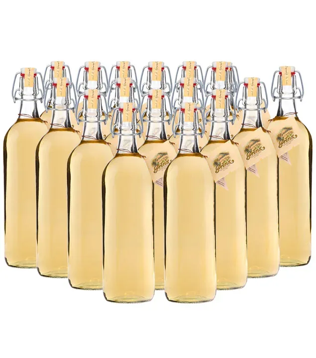 18 x Prinz Alte Williams-Christ-Birne im Holzfass gereift / 41 % vol / 18 x 1,0 Liter-Flasche