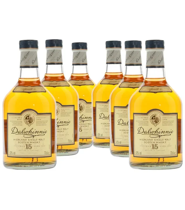 6 x Dalwhinnie 15 Jahre Whisky Vorteilspack / 43 % Vol. / 6 x 0,7 Liter-Flasche