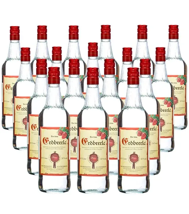 18 x Prinz Erdbeerla / 34% vol / 18 x 1,0 Liter-Flasche