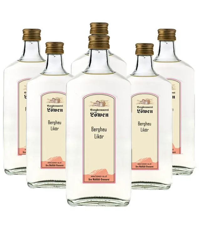 6 x Löwen Bergwiesen Likör Kombi / 22 % Vol. / 6 x 0,5 Liter-Flasche