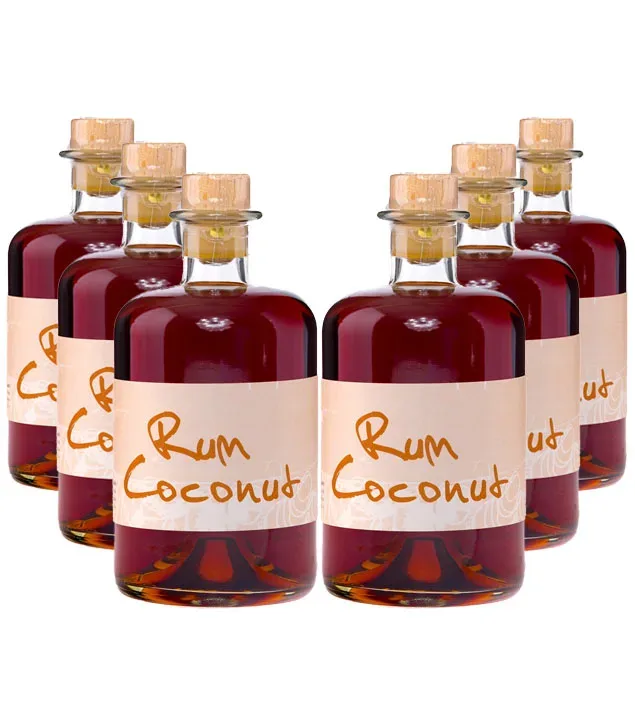 6 x Prinz Kaiser Rum-Coconut Likör mit Inländerrum Kombi / 40 % vol / 6 x 0,5 Liter-Flasche