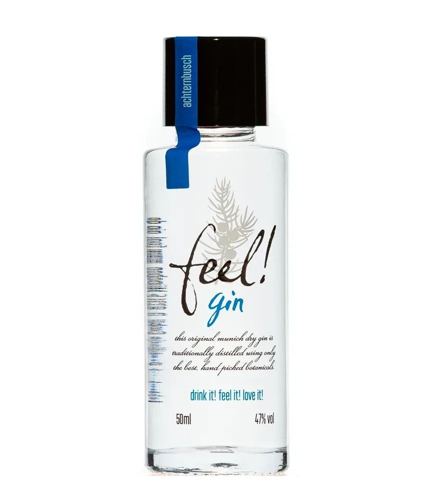 Feel! Munich Dry Gin Bio Mini / 47 % Vol. / 0,05 Liter-Flasche