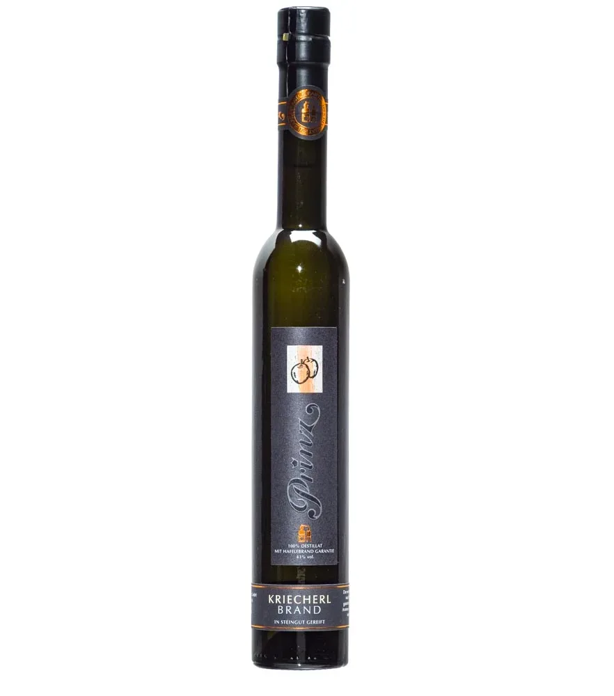 Prinz: Hafele Kriecherl Brand - im Steingut gereift / 43 % Vol. / 0,35 Liter - Flasche