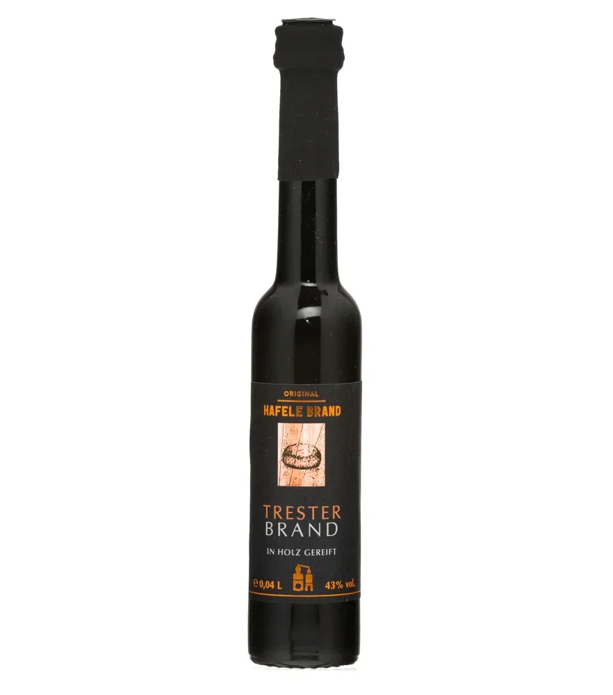 Prinz: Hafele Trester Brand Miniatur / 43 % Vol. / 0,04 Liter-Flasche