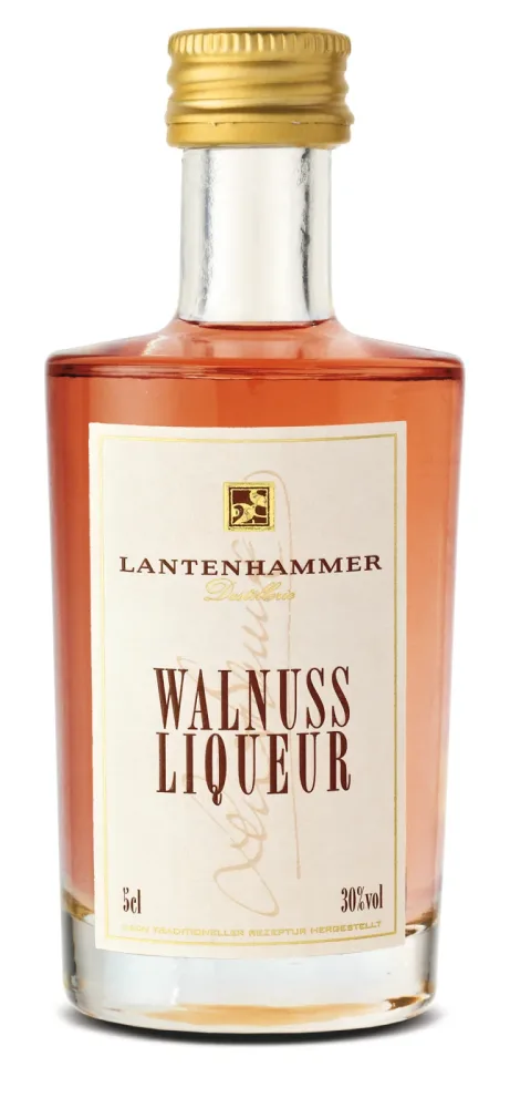 Lantenhammer Raritas Walnusslikör Miniatur / 30% vol / 0,05-Liter-Flasche